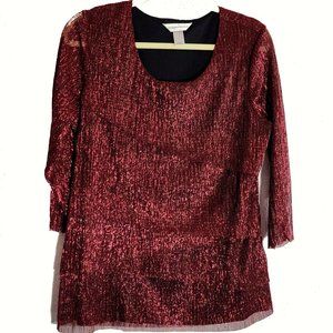 Christopher & Banks Sparkle Knit Top